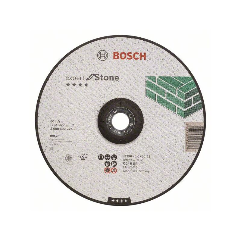 

BOSCH 2608600227 Disco corte acodado Expert Stone C 24 R BF, 230, 3,0