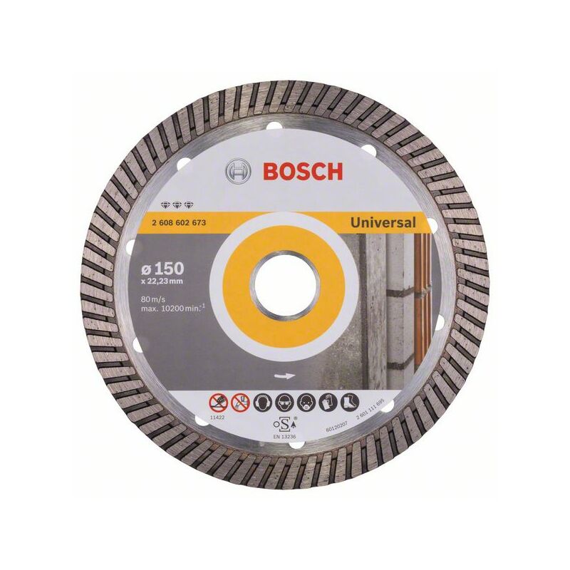 

BOSCH 2608602673 Disco corte diamante Best Universal Turbo 150x22,23x2,4x12