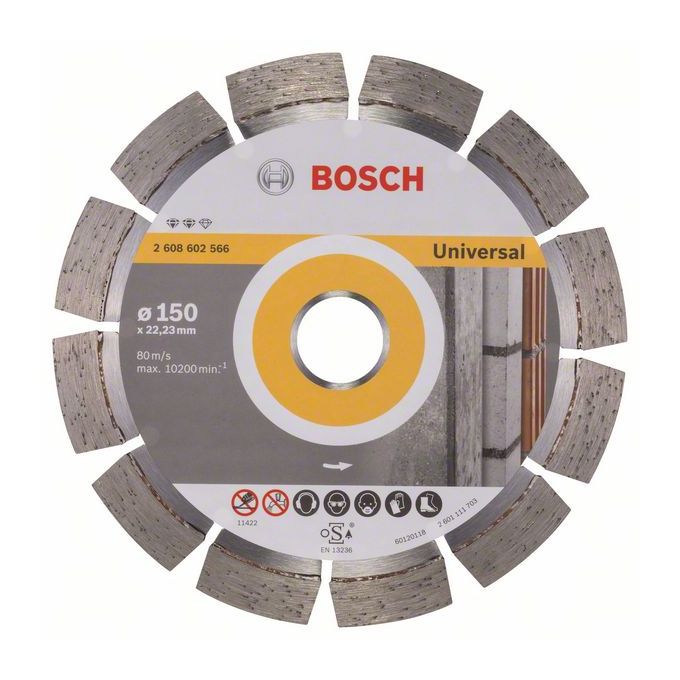 

2608602566 Disco corte diamante Expert Universal 150x22,23x2,4x12 - Bosch