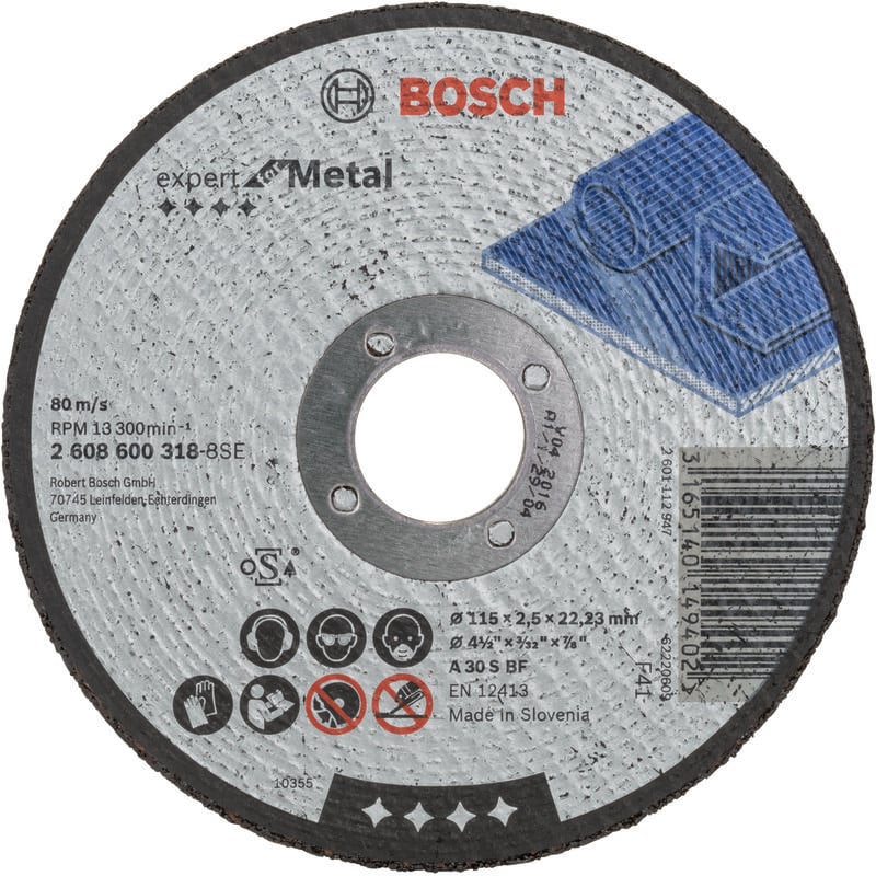 

BOSCH 2608600318 Disco corte recto Expert Metal A 30 S BF, 115, 2,5