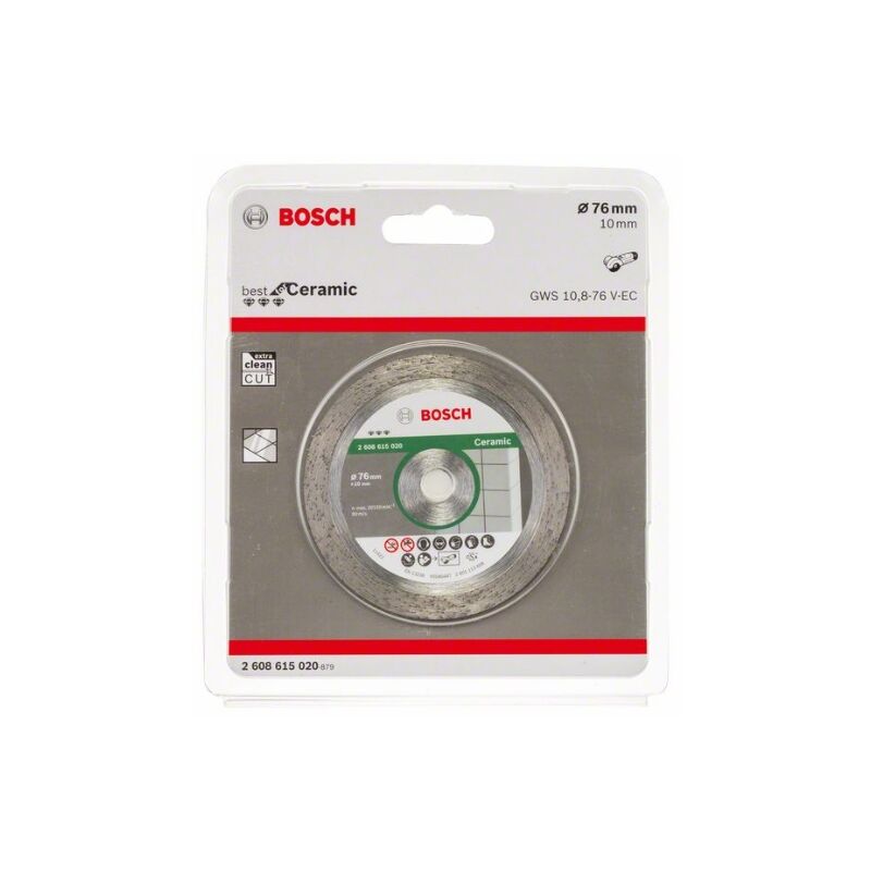 

BOSCH 2608615020 Disco diamante para MINI AMOLADORA GWS 10,8-76 V-EC