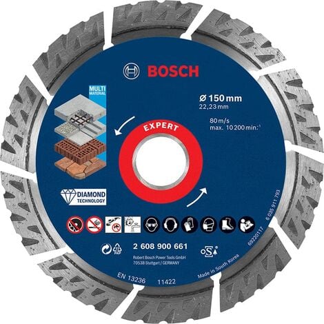 BOSCH DISCO DE DIAMANTE EXPERT MULTIMATERIAL DIAMETRO (mm) 150