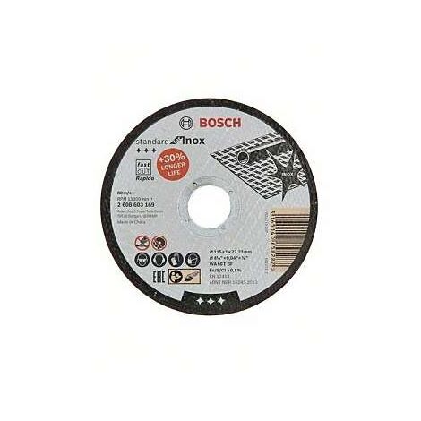 Bosch Disco di Taglio per Acciaio Inox - 115mm