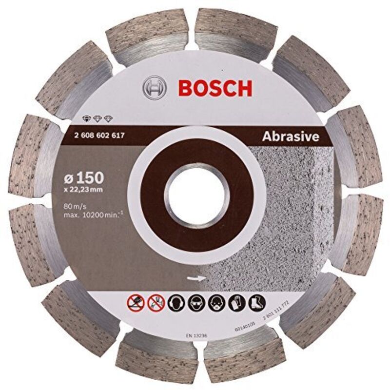 Disco diamantato standard per abrasivi, 150 x 22,23 x 2 x 10 mm