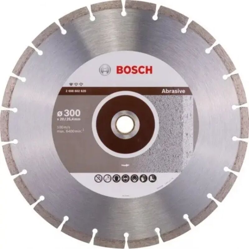 Bosch - 2 608 602 621 - Rotella da taglio diamante Standard for Abrasivo - 350 x 20,00+25,40 x 2,8 x 10 mm (confezione de 1)