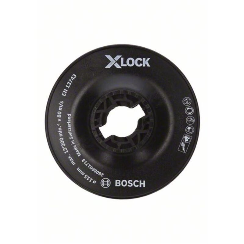 Bosch - Professional 2608601713 Platorello Duro, X-Lock, Ø115 mm