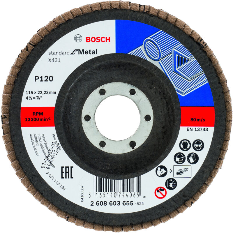 

BOSCH 2608603655 Disco láminas X431 Standard Metal 115 mm 22,23 mm 120
