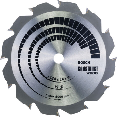 BOSCH DISCO SIERRA CONSTRUCT  WOOD 184 X 2.6 X 16D: 12FWF