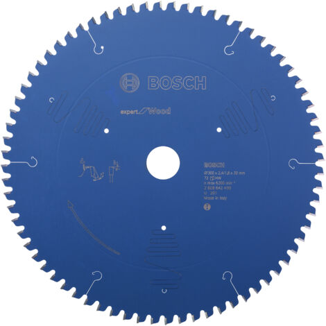 BOSCH DISCO SIERRA EXPERT MADERA Diámetro disco x eje (mm) 300x30 Número de dientes 72