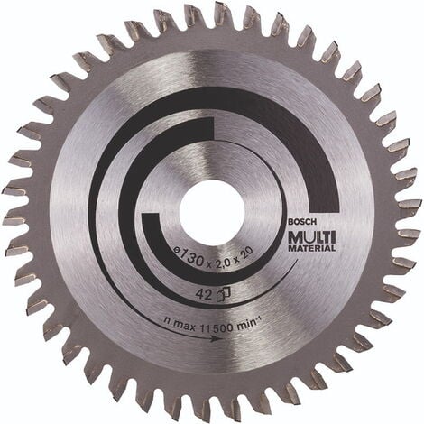 BOSCH DISCO SIERRA MULTIMATERIAL Diámetro disco x eje (mm) 150x20 Número de dientes 42