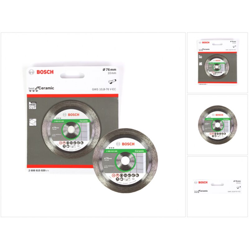 Bosch - Disque à tronçonner diamanté Best for Ceramic 76 mm pour gws 10,8-76 / 12V-76 ( 2608615020 )