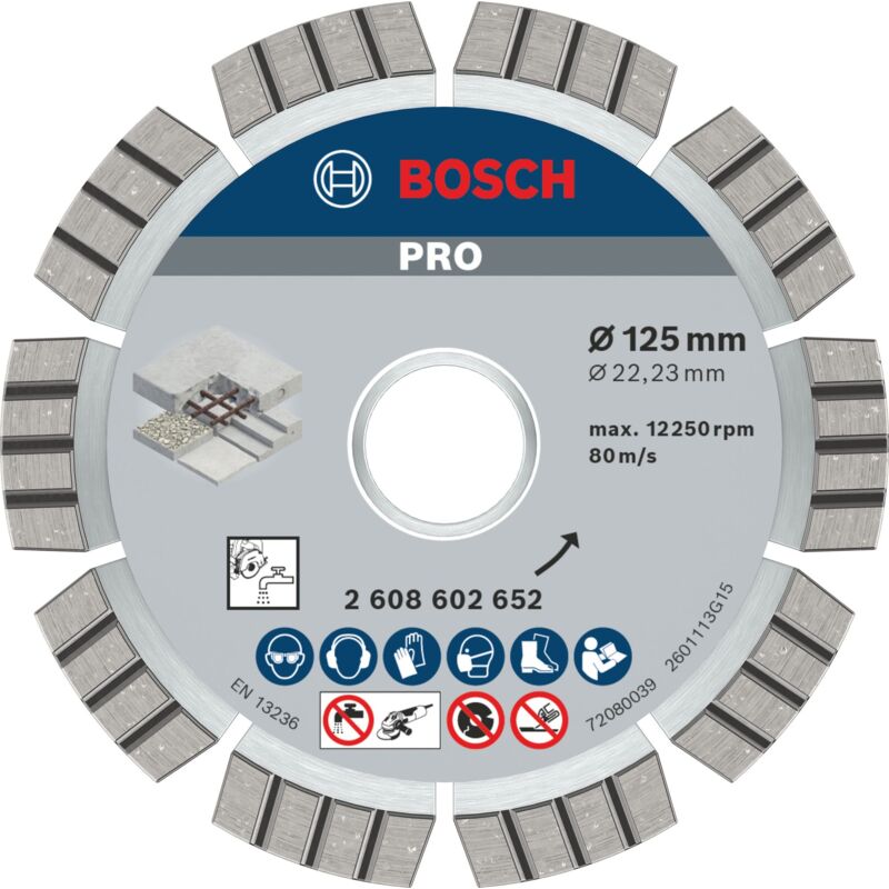 BOSCH Best for Concrete 125 mm - vue 3