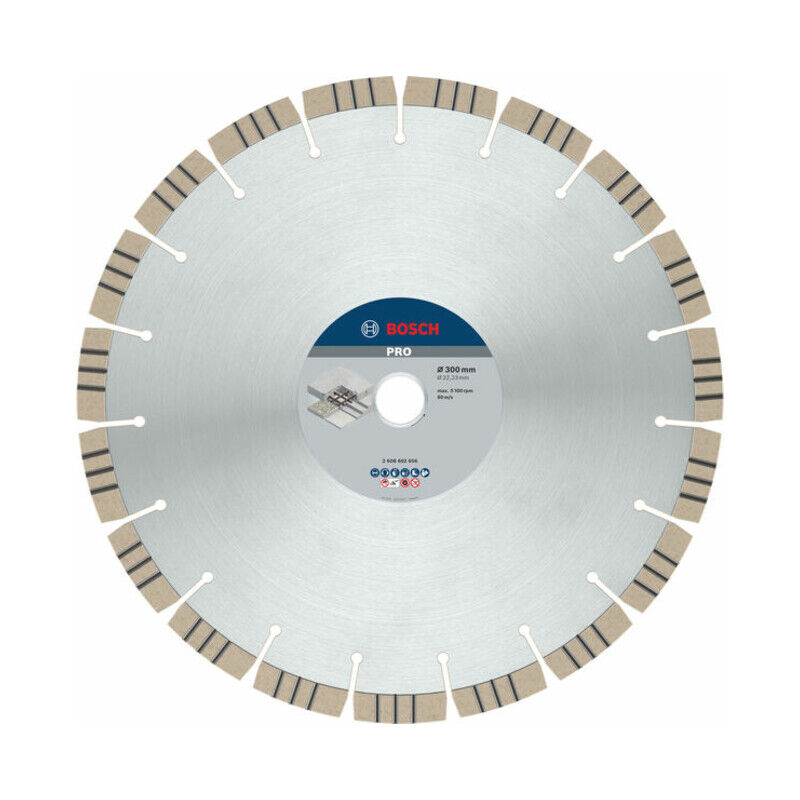 Disque à tronçonner diamanté Best for Concrete 300 x 22 23 x 2 8 x 15 mm Bosch 2608602656