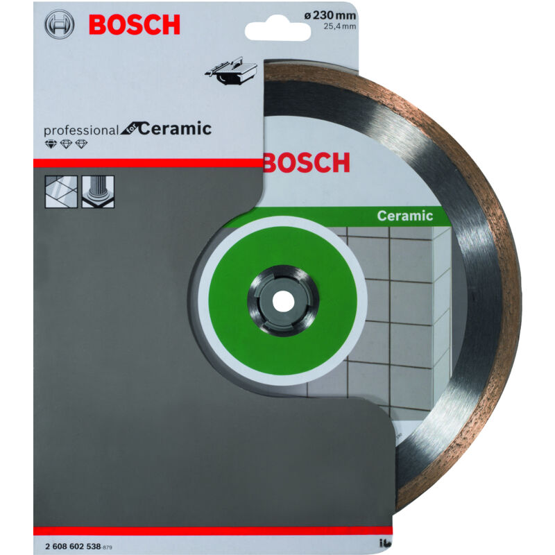 Lame de scie diamant Bosch Standard pour céramique 230 x 25,40 x 1,6 x 7 mm