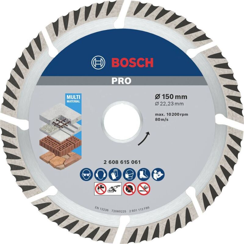 Disque à tronçonner diamanté Standard for Universal 150 x 22 23 x 2 4 x 10 mm Bosch Accessories 2608615061 Diamètre 150 - vue 2