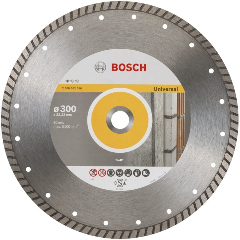 Bosch - Disque à tronçonner diamanté Standard for Universal Turbo 300x22,23x3x10 mm 2608602696
