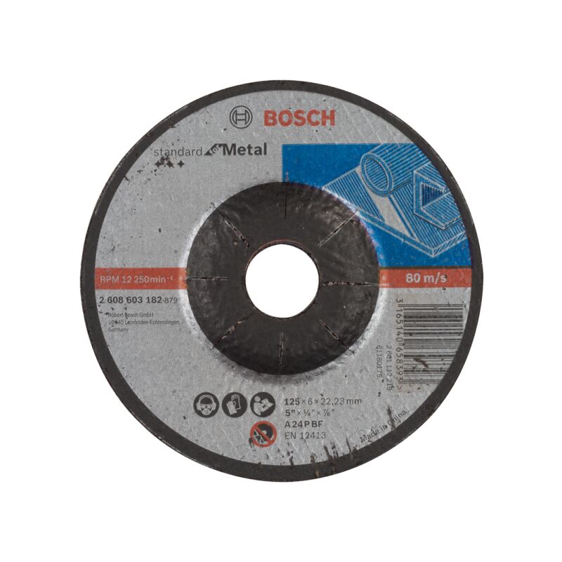 Meule à ébarber – Métaux 125 mm x 1 6 mm 22 23 mm Bosch - vue 1