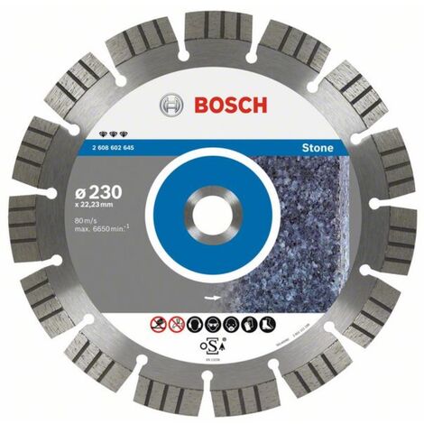 Bosch - Disque diamant pour pierre et béton Ø230mm alésage 22,23mm