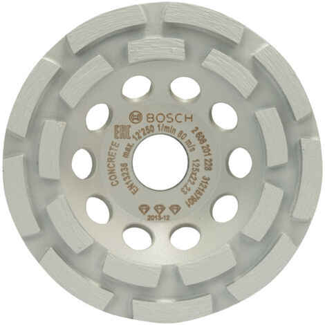 Bosch – Disque diamant 125mm pour meuleuse – Alésage 22,23mm – Coupe précise béton dur – Épaisseur 4,5mm – Longue durée de vie
