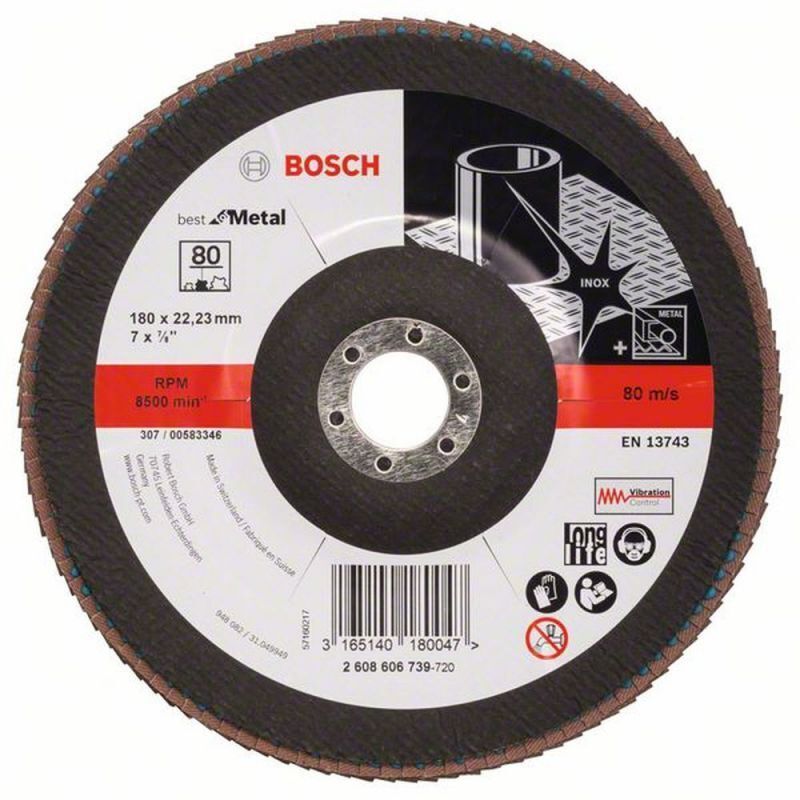 Bosch disque Flap meilleur pour le métal. 180. 22h23. 8 - vue 2