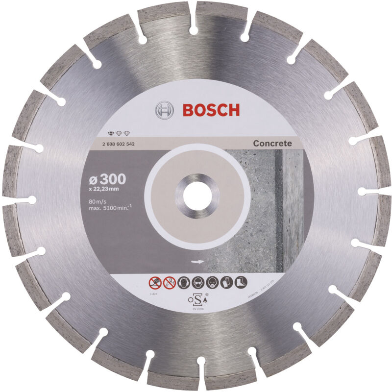 Disque à tronçonner diamanté Standard for Concrete Bosch 300x22,23x3, x10 mm 2608602542