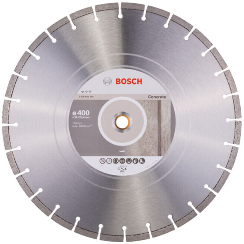 Bosch - Lame de scie diamant Standard pour béton 400 x 20,00/25,40 x 3,2 x 10 mm