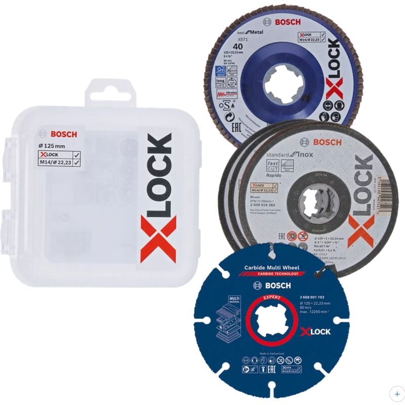 Bosch - Kit disques X-Lock 125 mm 2608619374