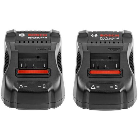 Bosch Dual Charger Pack GAL1880CV x 2 18v Fast Battery Charger 25 Minutes 8.0ah