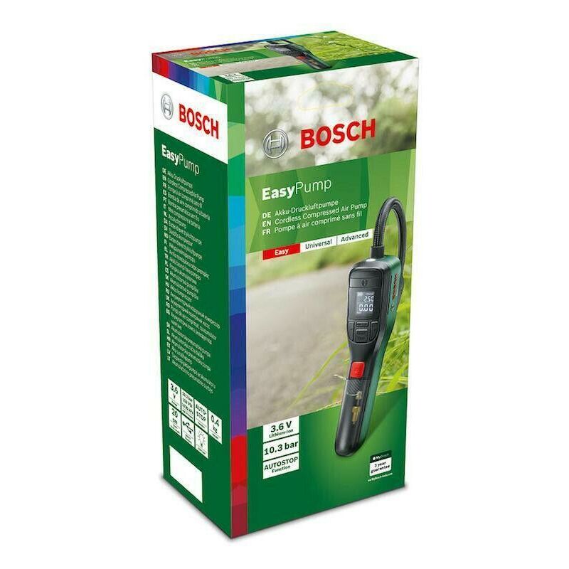 Image of Bosch - easy pump home and garden compressore a batteria 3,0 ah 3,6 volt