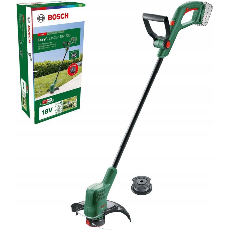 Bosch Home & Garden Akku-Rasentrimmer "Easy GrassCut 18 V-230 Solo" inkl. Ersatzfadenspule, ohne Akku und Ladegerät