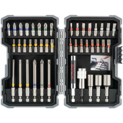 Bosch Embout de vissage Extra Hard et jeux de douilles, 43 pièces