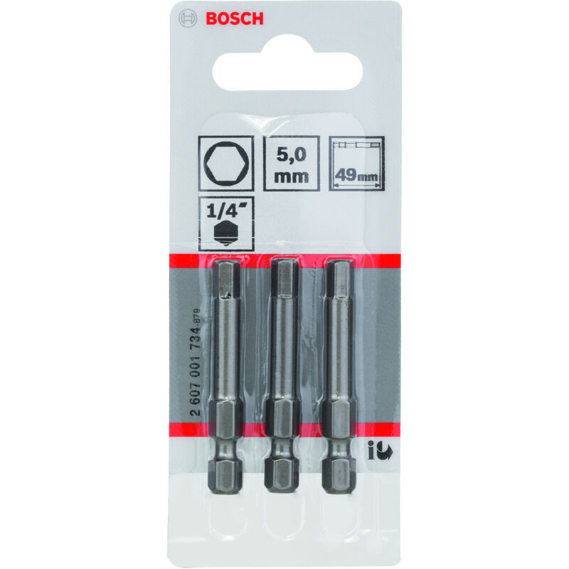 BOSCH Embout 6 pans 6 mm extra dur E 6.3 3 pieces - vue 2