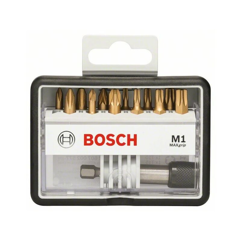Bosch - Set 12+1 Robust Line m Max Grip 25 embouts de tournevis 2607002577