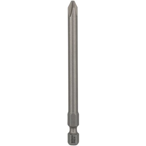 Bosch – Embouts de vissage extra-durs PH2 89mm – Acier modifié S2 pour matériaux durs – Pack de 3 – 2607001535