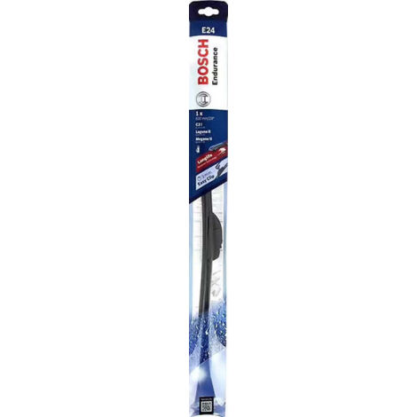 Bosch – Essuie-glace avant AERO ultra plat 600mm – Essuyage silencieux – Montage facile – Design plat pour meilleure visibilité - 3397013006