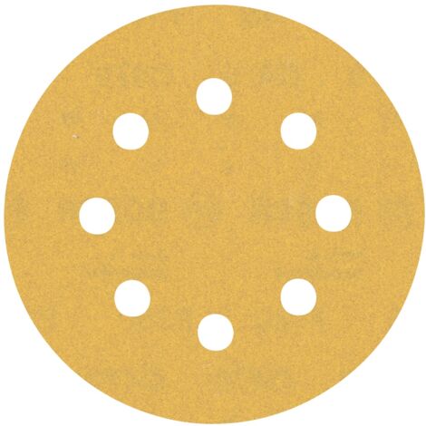Bosch EXPERT C470 Schleifpapier für Exzenterschleifer, 115 mm, 8 Löcher, K 180