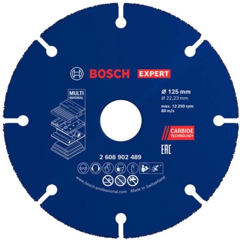Bosch EXPERT Carbide Multi Wheel Trennscheibe 125 mm 22,23 mm - 2608902489