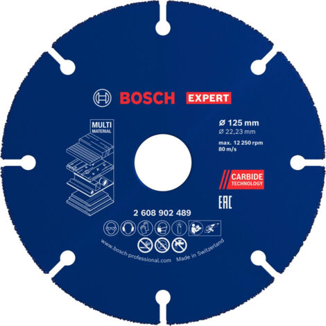 Bosch EXPERT Carbide Multi Wheel Trennscheibe 125 mm 22,23 mm - 2608902489