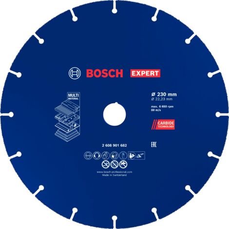Bosch EXPERT Carbide Multi Wheel Trennscheibe, 230 mm, 22,23 mm - 2608901682