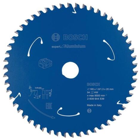 Bosch Expert Circular Saw Blade for Aluminium 165mm 54T