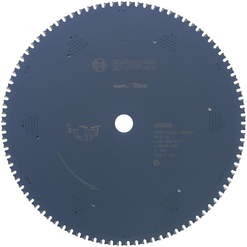 Lame pour scie circulaire Expert for Steel 355x25.4x2.62.2x90 T - vue 2