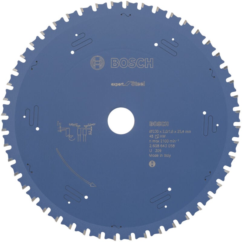Bosch - Lame de scie circulaire Expert for Steel pour scies circulaires portatives 235 x 25,4 x 2,2 mm 48 - 2608643058