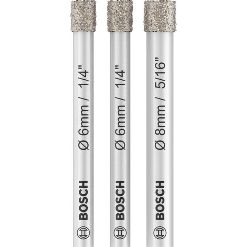 Bosch - Expert for Ceramic Set di punte diamantate 3 Pz.