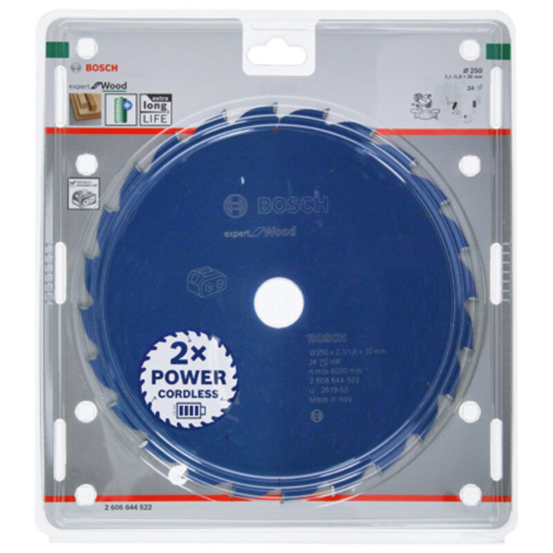 Bosch Expert Wood Circular Saw Blade Cordless Saws 250x2.1/1.6x30 T24 2608644522