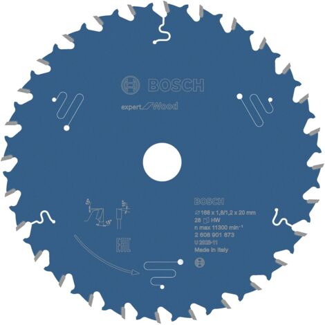 Bosch Expert for Wood Kreissägeblatt, 168x20x1.8/1.2 mm, 28 Zähne - 2608901873