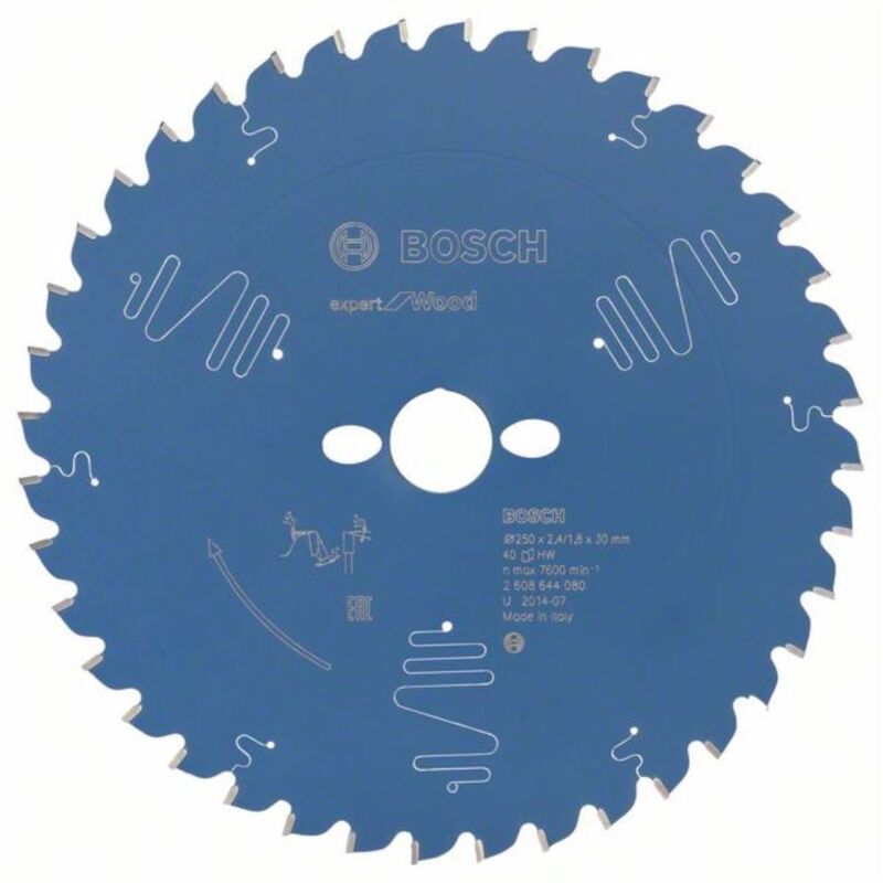 Bosch - Accessories Expert for Wood 2608644080 Lama circolare 250 x 30 x 1.8 mm Numero di denti: 40 1 pz.