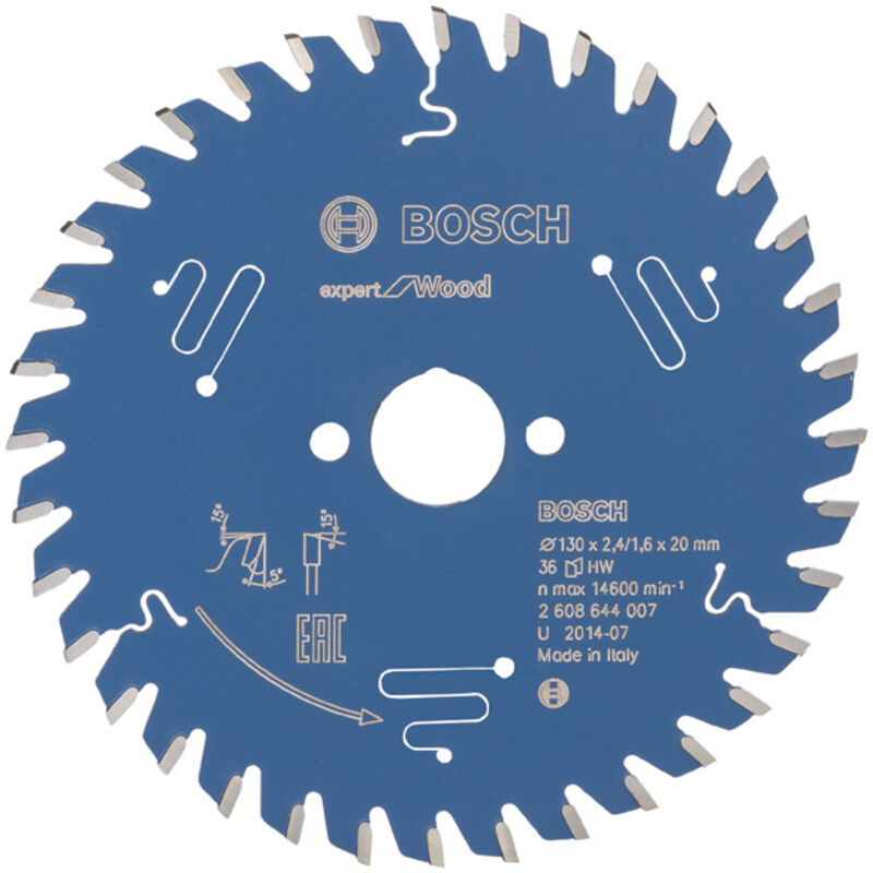 Lama da sega circolare Expert per legno, 130 x 20 x 2,4 mm, 36