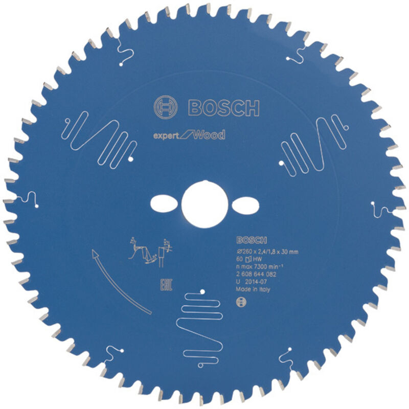 Bosch - Expert per lama circolare per legno Ø30mm - 260 x 30 x 2,4 mm, 60 - 2 608 644 082