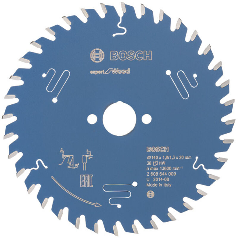 Accessories Expert for Wood 2608644009 Lama circolare 140 x 20 x 1.3 mm Numero di denti: 36 1 pz. - Bosch