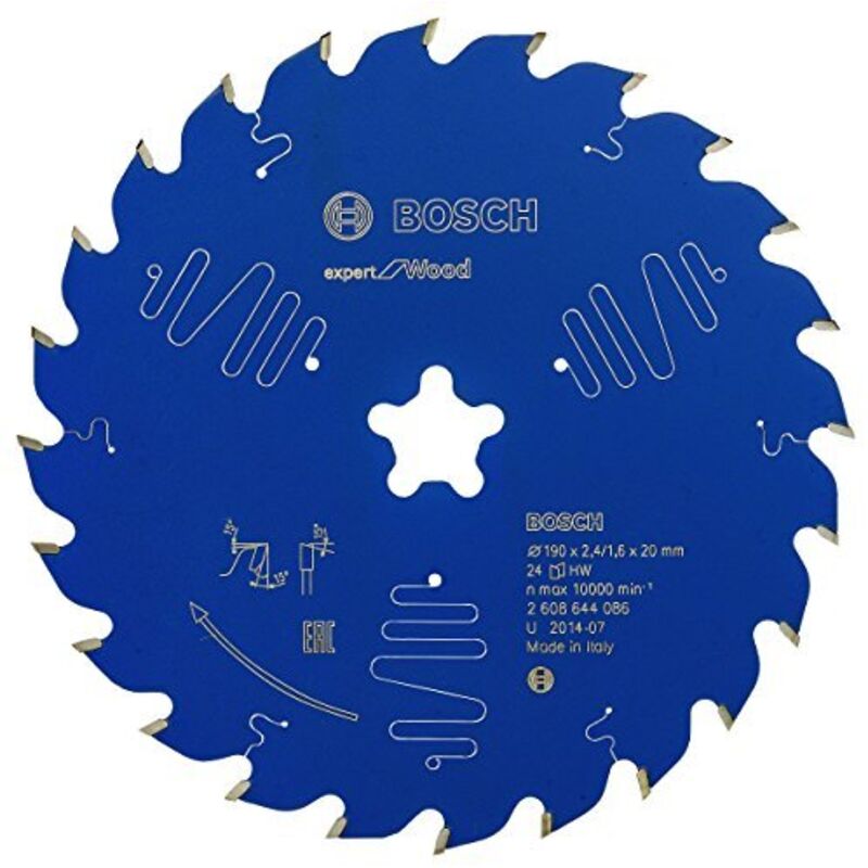 Lama da sega circolare Expert per legno, 190 x 2,4 mm, 24